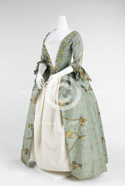 Robe à l'Anglaise, British, 1770-75. Creator: Unknown.