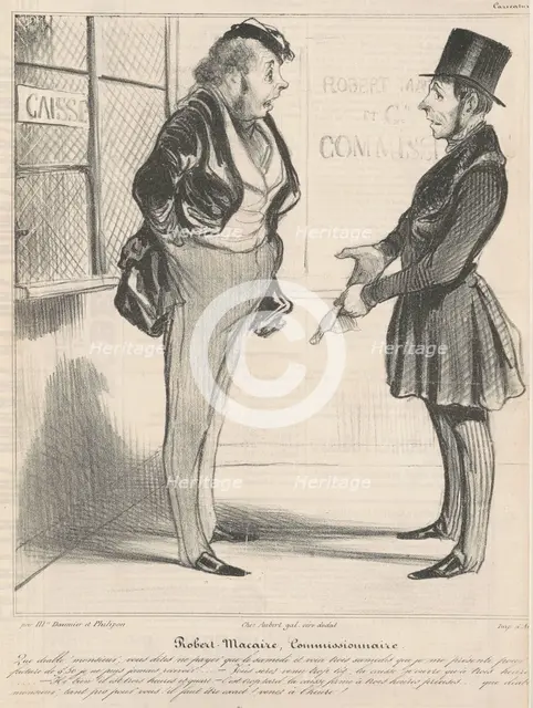 Robert Macaire commissionnaire, 19th century. Creator: Honore Daumier.