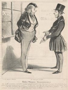 Robert Macaire commissionnaire, 19th century. Creator: Honore Daumier