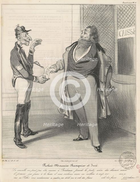 Robert Macaire banquier et juré, 19th century. Creator: Honore Daumier.