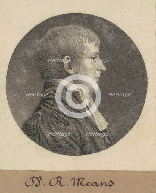 Robert Means, 1809. Creator: Charles Balthazar Julien Févret de Saint-Mémin.