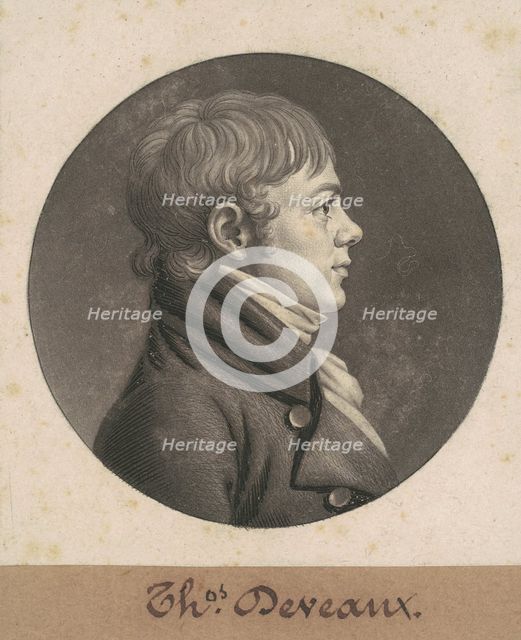 Robert Mills, 1808. Creator: Charles Balthazar Julien Févret de Saint-Mémin.