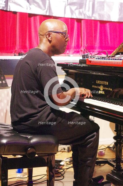 Robert Mitchell, Robert Mitchell’s True Think, Battle Jazz Festival, Battle, East Sussex, July 2024. Creator: Brian O'Connor.