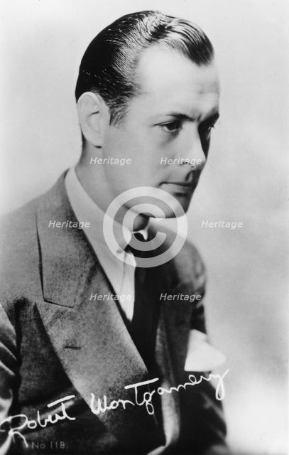 Robert Montgomery (1904-1981), American actor and director, 20th century. Artist: Unknown
