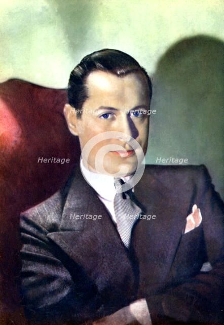 Robert Montgomery, American actor and film director, 1934-1935. Artist: Unknown