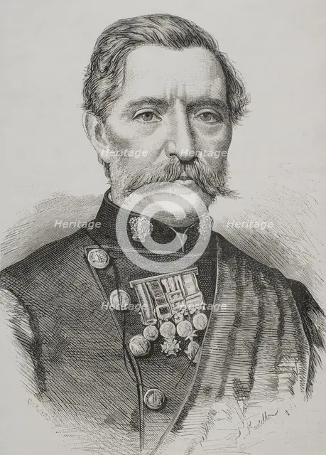 Robert Napier (1810-1890), 1st Baron Napier, British field marshal, 1878. Creator: Andrés Ovejero.