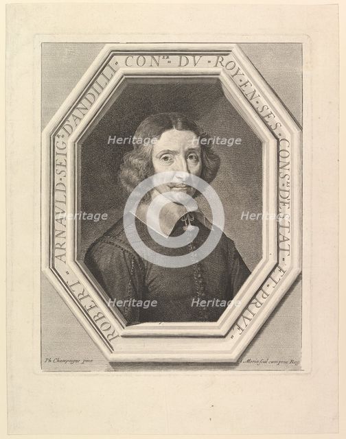 Robert Arnauld d'Andilly, conseiller du roi. Creator: Jean Morin.