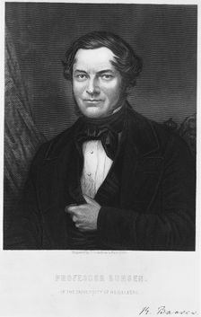 Robert Bunsen, German chemist, 1850s. Creator: C Cook