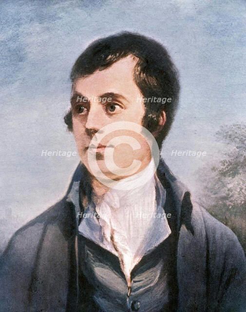 Robert Burns, Scottish poet, 19th century.  Creator: Unknown.