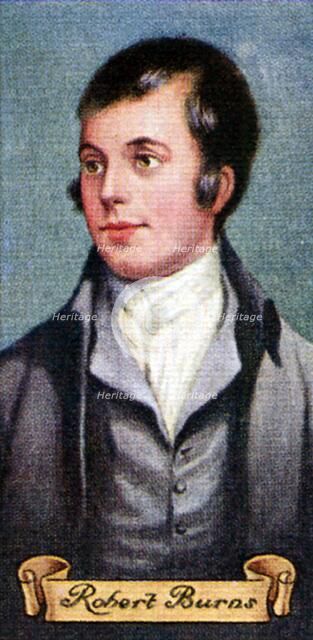 Robert Burns, taken from a series of cigarette cards, 1935. Artist: Unknown