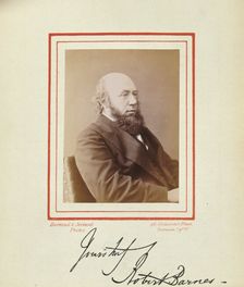Robert Barnes, 1874. Creator: Barraud & Jerrard