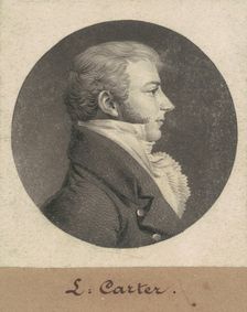 Robert Baylor Carter, 1805. Creator: Charles Balthazar Julien Févret de Saint-Mémin