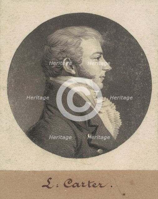 Robert Baylor Carter, 1805. Creator: Charles Balthazar Julien Févret de Saint-Mémin.