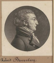 Robert Beverley IV, 1807. Creator: Charles Balthazar Julien Févret de Saint-Mémin