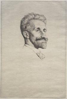 Robert Bontine Cunningham Graham, 1898. Creator: William Strang (British, 1859-1921)