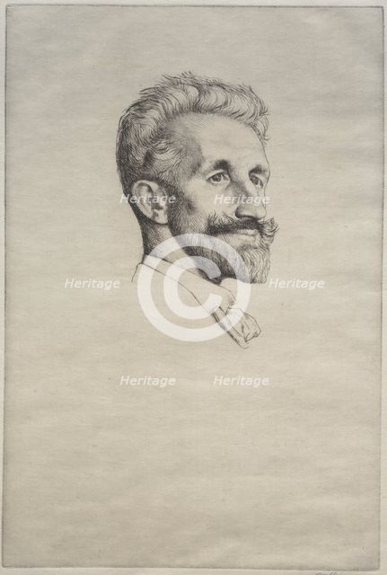 Robert Bontine Cunningham Graham, 1898. Creator: William Strang (British, 1859-1921).