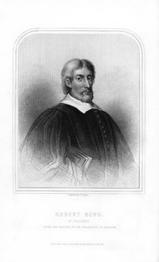 Robert Boyd of Trochrig, eminent Scottish divine, (1870).Artist: J Rogers