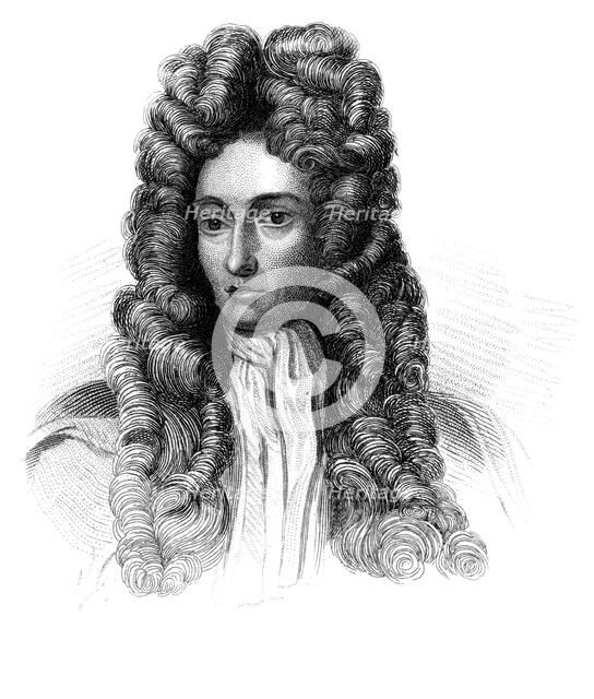 Robert Boyle, 17th century Irish natural philosopher, (c1850). Artist: Unknown