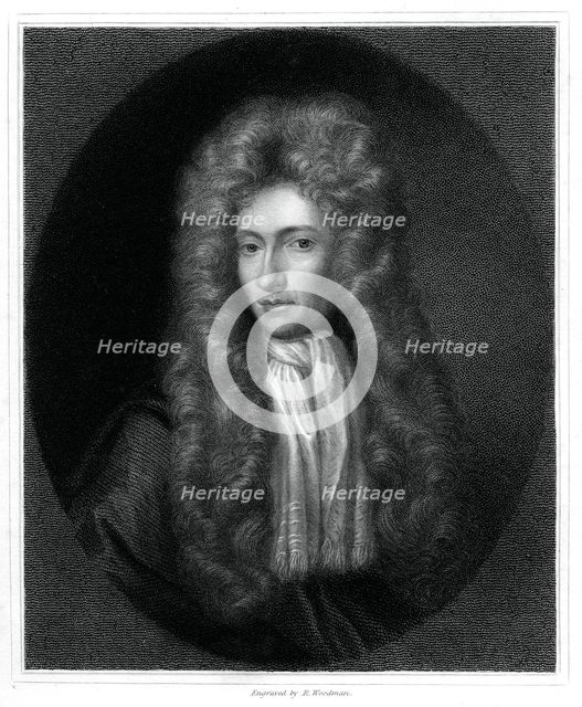 Robert Boyle, Irish-born chemist and physicist, (1833).Artist: R Woodman