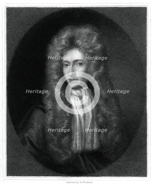 Robert Boyle, Irish-born chemist and physicist, (1833).Artist: R Woodman