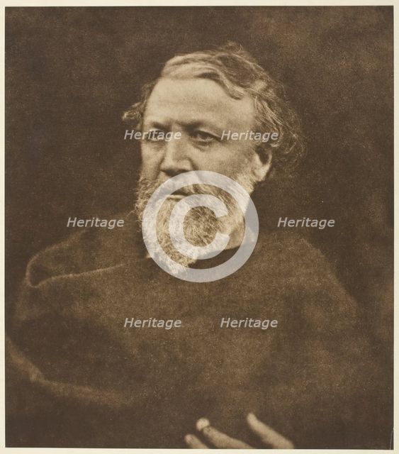 Robert Browning, 1865, printed 1875. Creator: Julia Margaret Cameron.