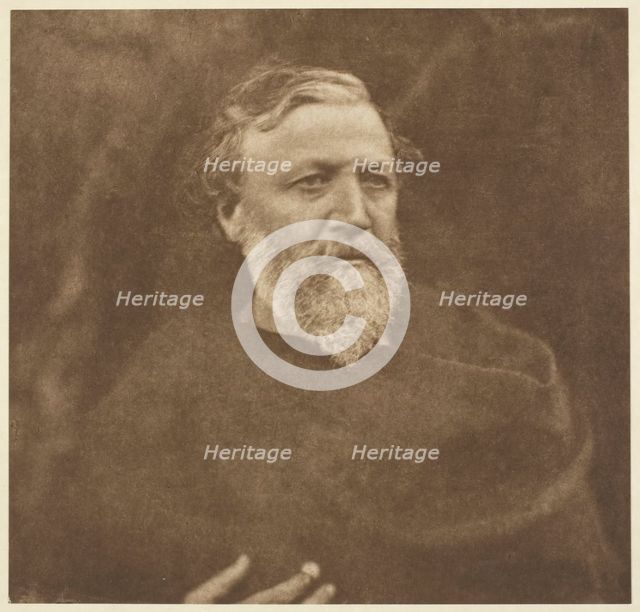 Robert Browning, 1865, printed 1875. Creator: Julia Margaret Cameron.