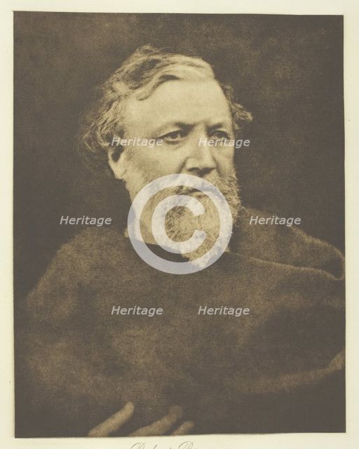 Robert Browning, 1865, printed c. 1893. Creator: Julia Margaret Cameron.