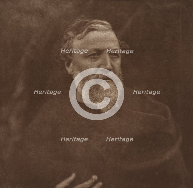 Robert Browning, May 1865, printed ca. 1902. Creator: Julia Margaret Cameron.