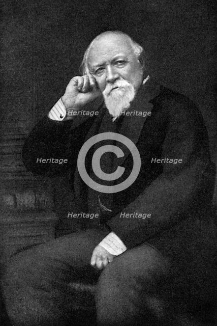 Robert Browning, British poet and playwright, (1912). Artist: Unknown