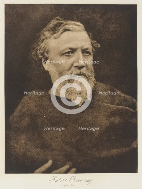 Robert Browning, c.1880. Creator: Julia Margaret Cameron.