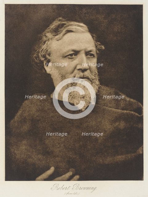 Robert Browning, c.1880. Creator: Julia Margaret Cameron.