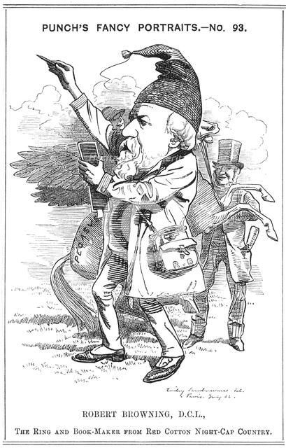 Robert Browning, English poet and dramatist, 1882. Artist: Edward Linley Sambourne