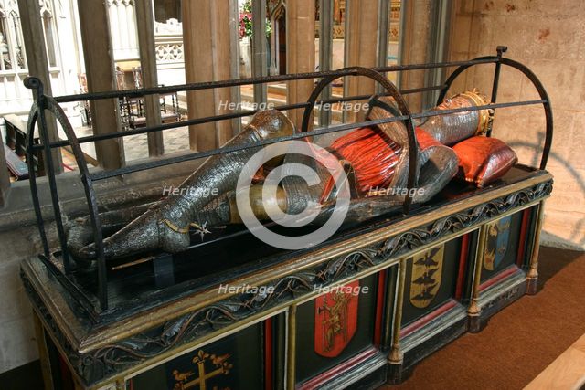 Robert Curthose's monument, Gloucester Cathedral, Gloucestershire.  Creator: Peter Thompson.