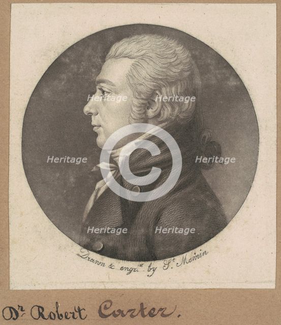 Robert Carter, 1801. Creator: Charles Balthazar Julien Févret de Saint-Mémin.