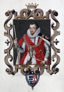 Robert Cecil, 1st Earl of Salisbury, English statesman, (1825). Creator: Sarah, Countess of Essex