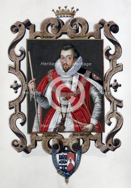 Robert Cecil, 1st Earl of Salisbury, English statesman, (1825). Creator: Sarah, Countess of Essex.