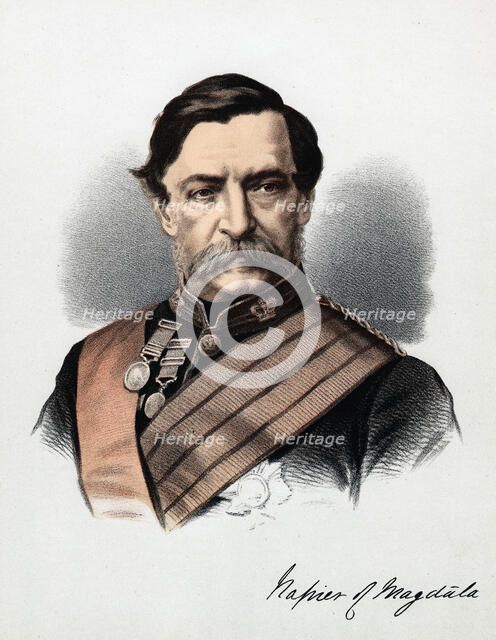 Robert Cornelius Napier, 1st Baron Napier of Magdala, British soldier, c1880. Artist: Anon