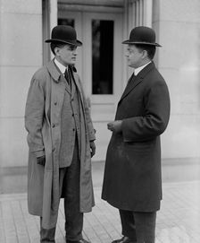 Robert D. Heinl, Newspaper Correspondent - Left, with F.W. Taylor, Secretary To MacVeagh, 1913. Creator: Harris & Ewing