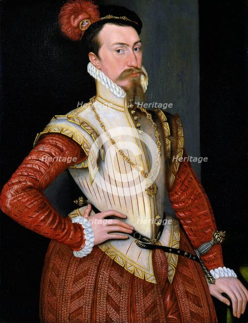 Robert Dudley, 1st Earl of Leicester (1532-1588), 1560s. Artist: Meulen, Steven van der (active 1543-1564)