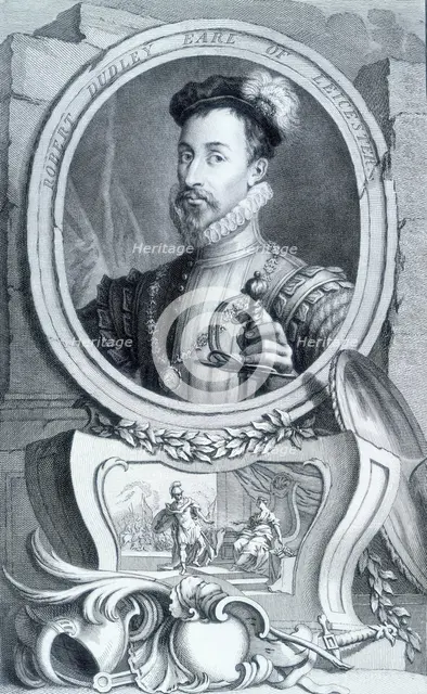 Robert Dudley, Earl of Leicester, c1743-c1751. Creator: Jacobus Houbraken.
