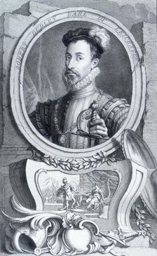 Robert Dudley, Earl of Leicester, c1743-c1751. Creator: Jacobus Houbraken