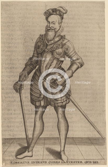 Robert Dudley, Earl of Leicester. Creator: Christoffel van Sichem I.