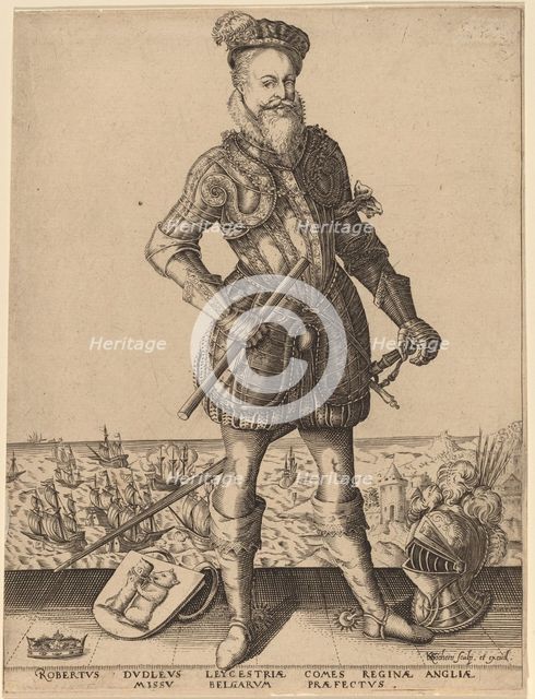 Robert Dudley, Earl of Leicester. Creator: Karel van Sichem.