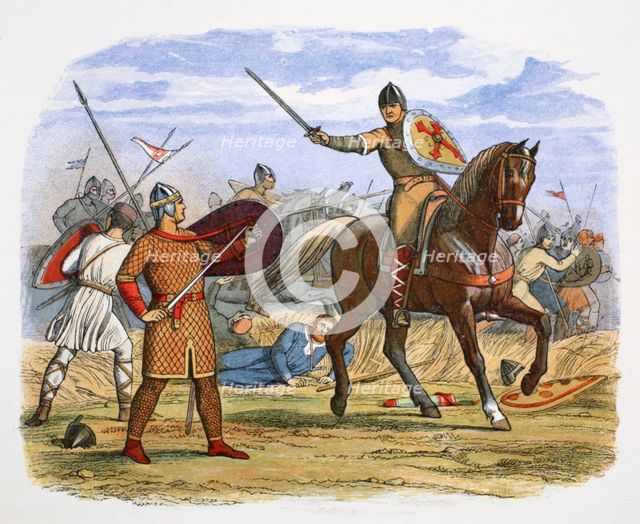 Robert, Duke of Normandy, captured at the Battle of Tinchebraye, Normandy, 1106 (1864). Creator: James William Edmund Doyle.