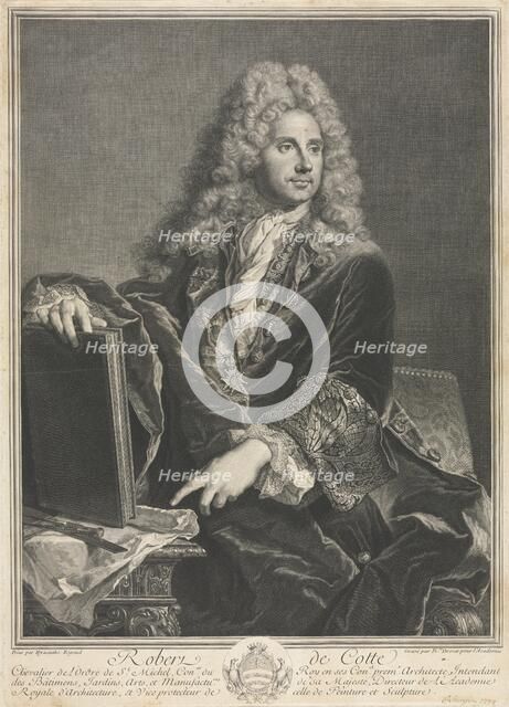Robert de Cotte. Creator: Pierre-Imbert Drevet (French, 1697-1739).