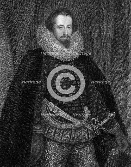 Robert Devereux, 2nd Earl of Essex (1566-1601), 1824.Artist: W Freeman