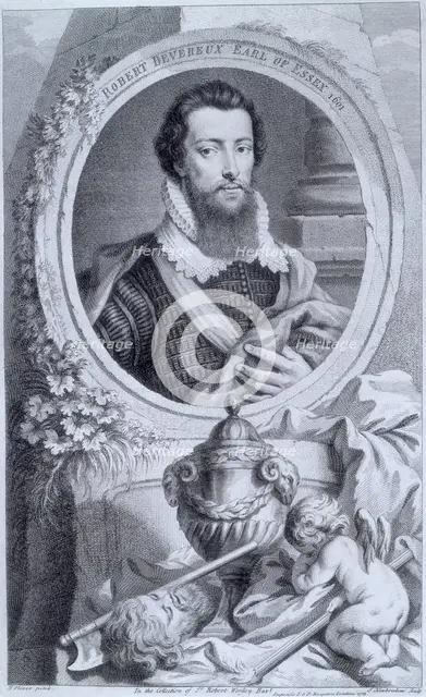 Robert Devereux, 2nd Earl of Essex, c1743-c1751.  Creator: Jacobus Houbraken.