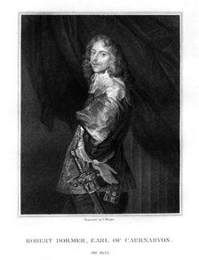 Robert Dormer, 1st Earl of Carnarvon, Royalist soldier, (1828).Artist: T Wright
