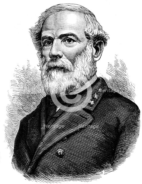Robert E Lee, Confederate general of the American Civil War, (c1880). Artist: Unknown