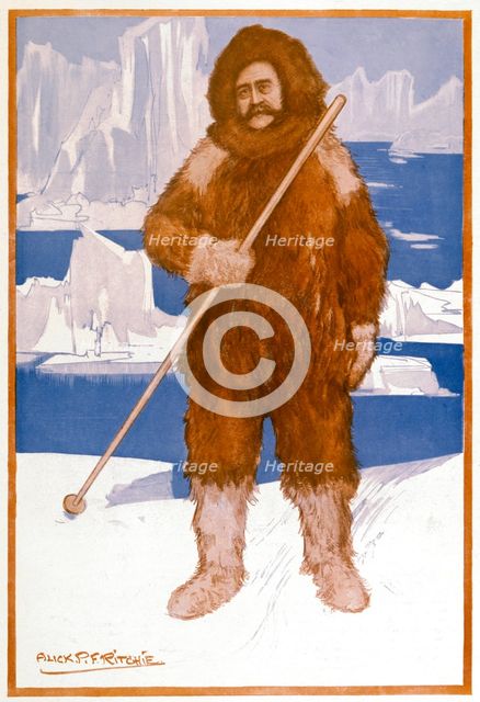 Robert Edwin Peary, American naval officer and explorer, 1909. Artist: Unknown
